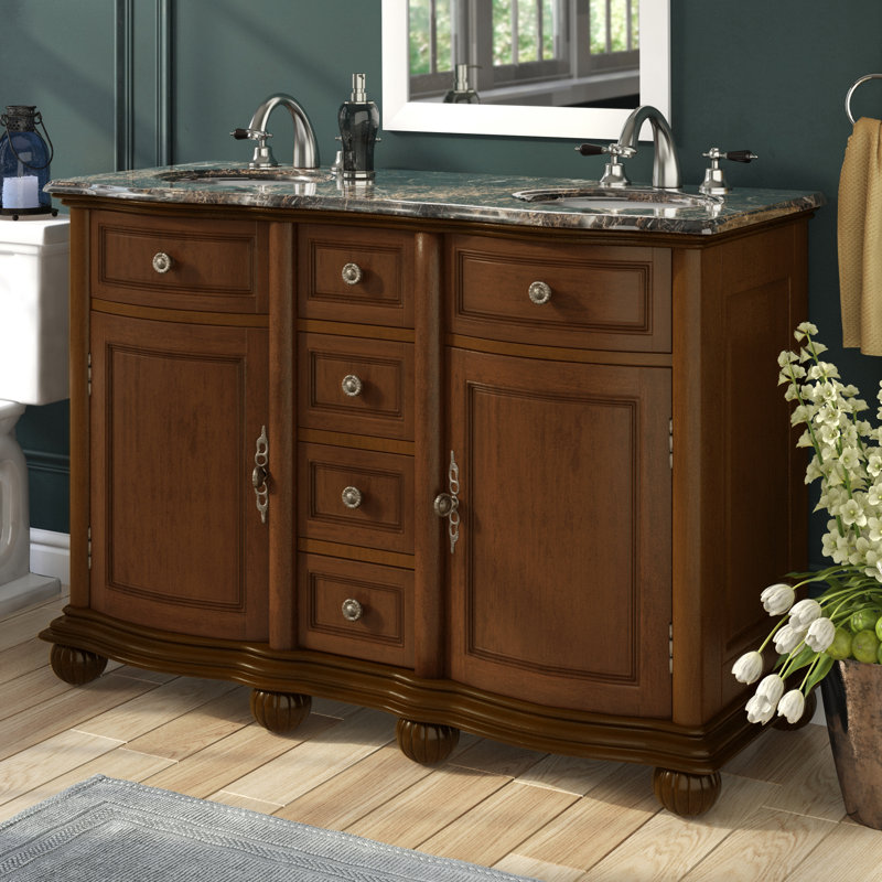 Alcott Hill® Quintara 52" Double Bathroom Vanity Set & Reviews Wayfair
